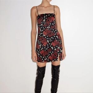 Zara Black and Red Mini Dress